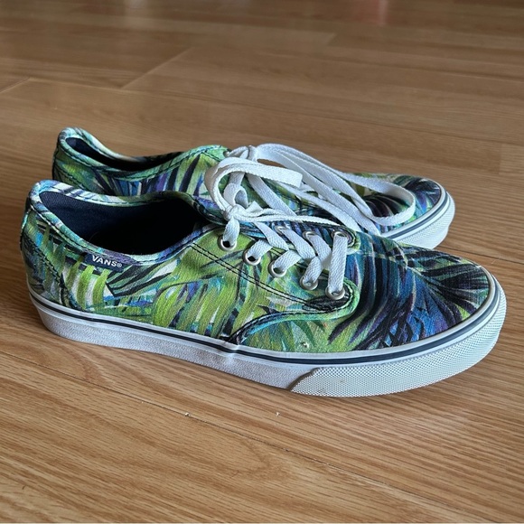 Vans Camden Tropical Palms Colored Sneakers Women’s 8.5 - Picture 1 of 9